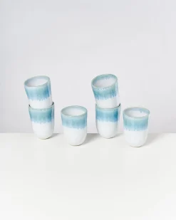 Motel a Miio Große Becher|Becher-Sets^Alcachofra - Set Of 6 Cups Big Greenblue