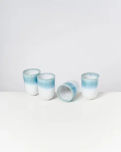 Motel a Miio Große Becher|Becher-Sets^Alcachofra - Set Of 4 Cups Big Greenblue
