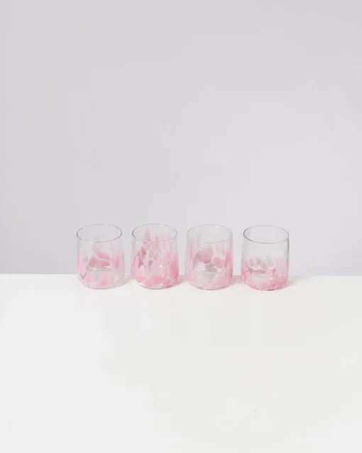 Motel a Miio Kleine Gläser^Alegria - Glass Small Big Drops Pink