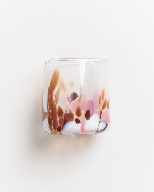 Motel a Miio Kleine Gläser^Alegria - Glass Small Big Drops Amber Pink
