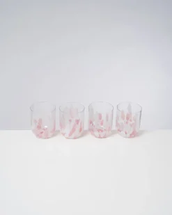 Motel a Miio Große Gläser|Gläser Sets %^Alegria - Set Of 4 Glasses Large Drops Rose