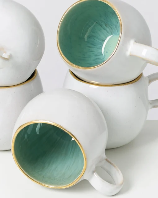 Motel a Miio Große Tassen^Areia - Mug Big With Gold Rim