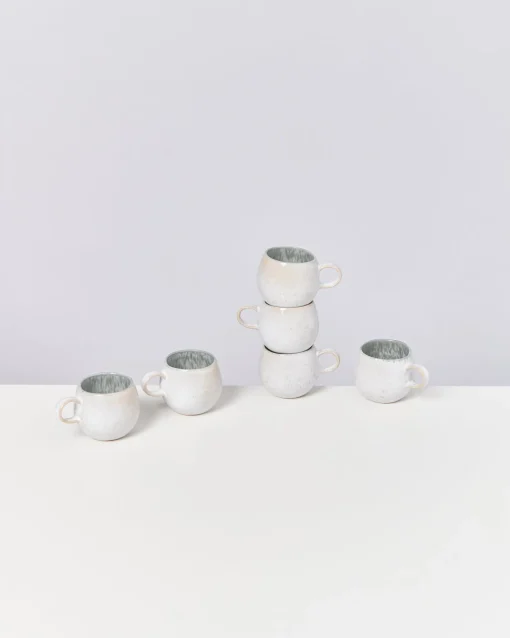 Motel a Miio Tassen-Sets^Areia - Set Of 6 Espressomugs Grey