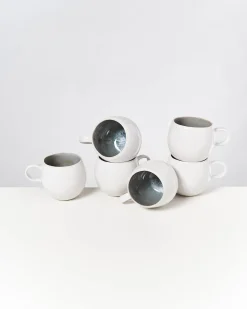 Motel a Miio Tassen-Sets^Areia - Set Of 6 Mugs Big Grey