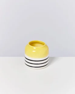 Motel a Miio Kleine Vasen^Bebé Vase - Yellow Black Striped