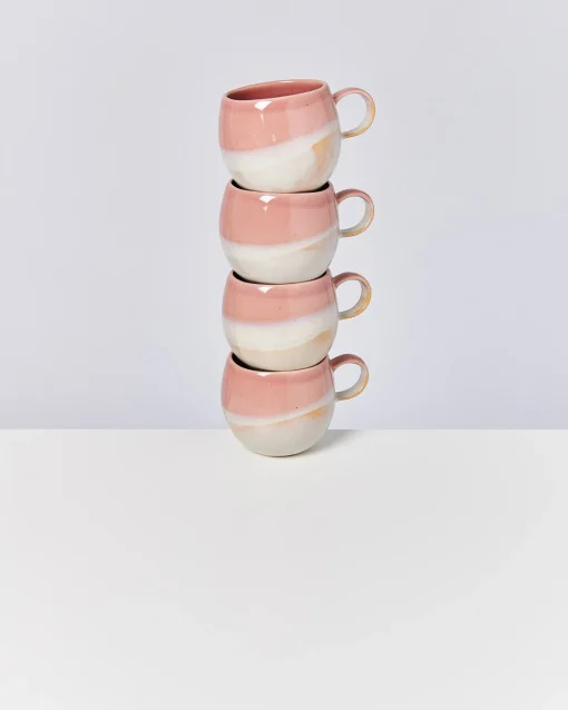 Motel a Miio Große Tassen^Bica - Mug Big Pink / Cream