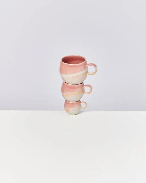 Motel a Miio Große Tassen^Bica - Mug Big Pink / Cream