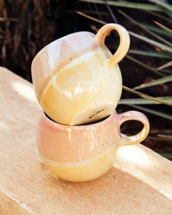 Motel a Miio Tassen-Sets^Bica - Set Of 6 Mugs Big Pink, Cream