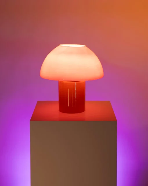 Motel a Miio Lampen^Cogumelo - Glass Lamp Orange Red