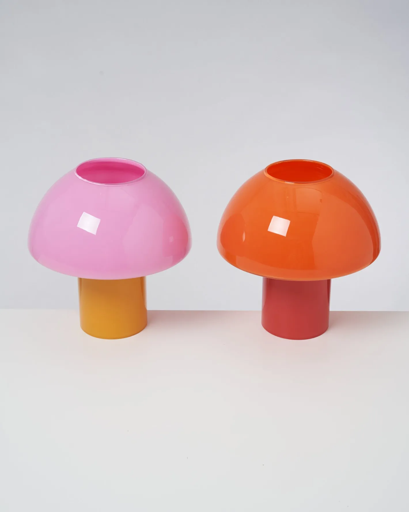 Motel a Miio Lampen^Cogumelo - Glass Lamp Pink Yellow