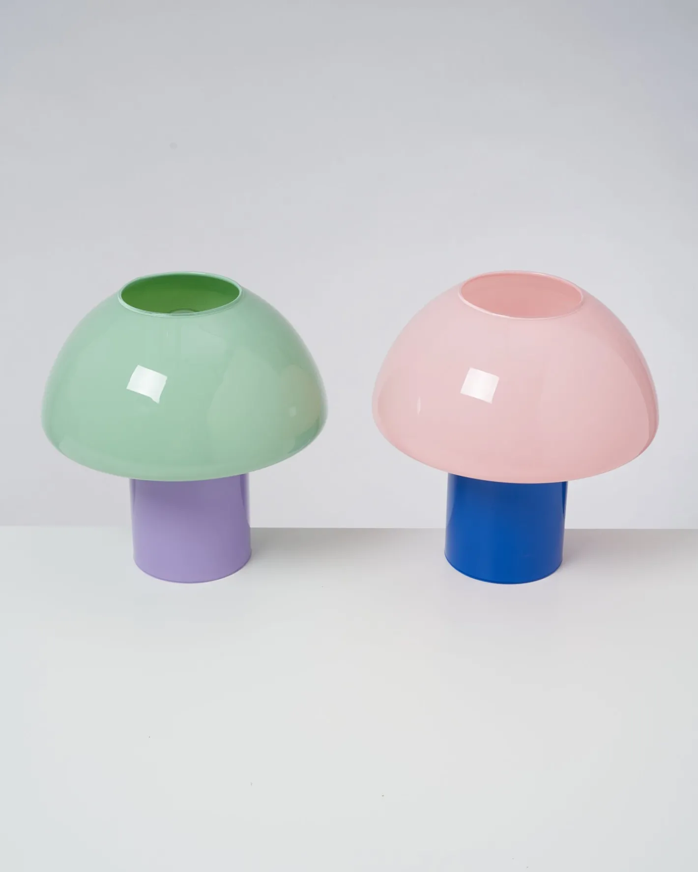 Motel a Miio Lampen^Cogumelo - Glass Lamp Pink Blue