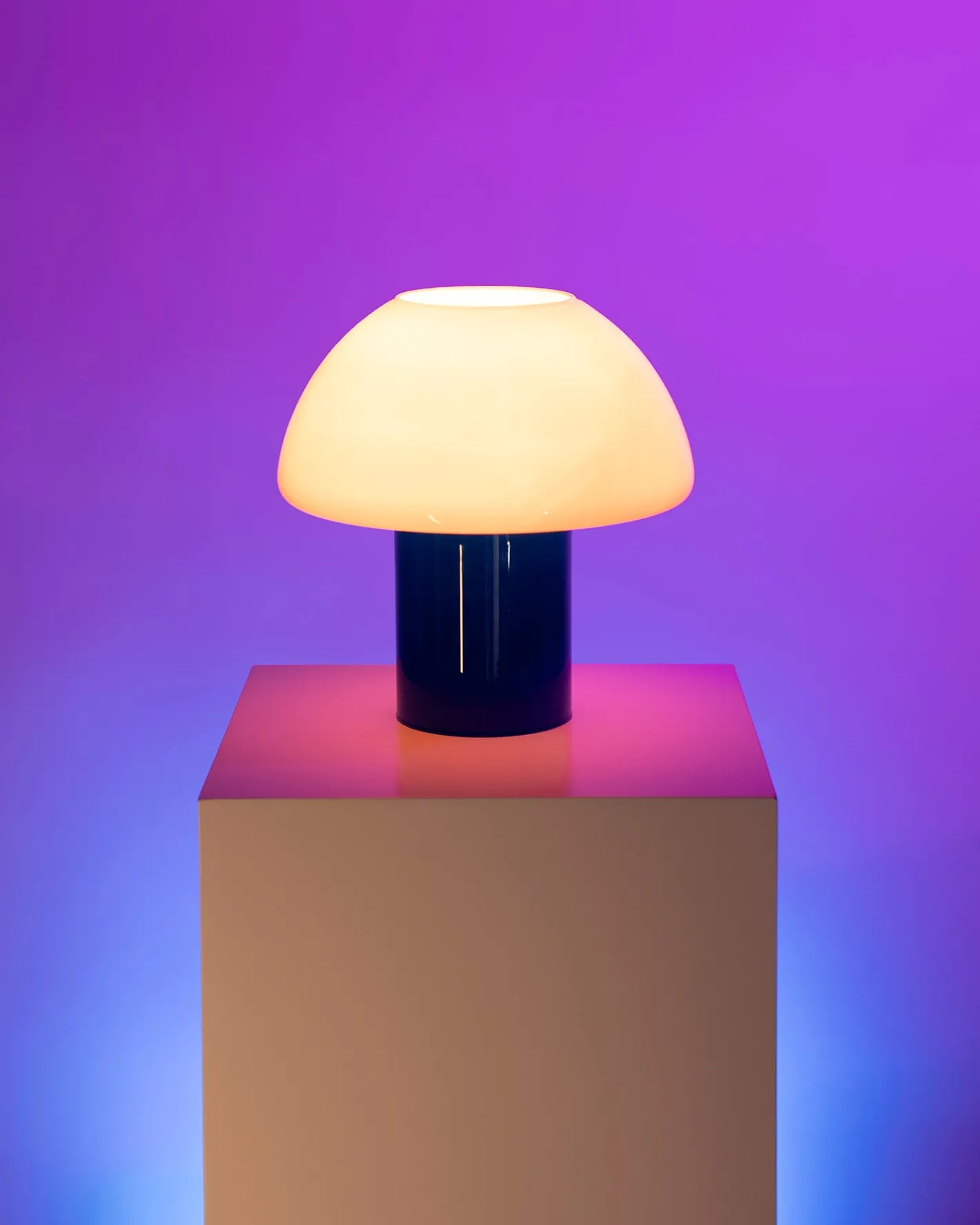 Motel a Miio Lampen^Cogumelo - Glass Lamp Pink Blue