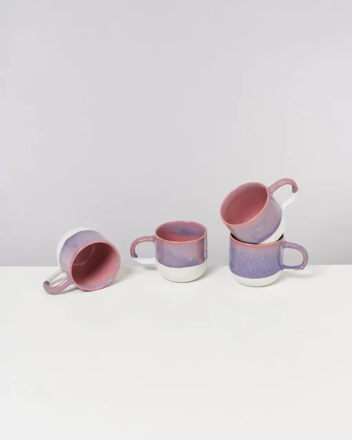 Motel a Miio Tassen-Sets^Coimbra - Set Of 4 Mugs Big Lilac Pink