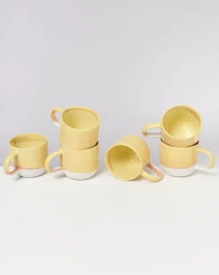 Motel a Miio Tassen-Sets^Coimbra - Set Of 6 Teamugs Yellow