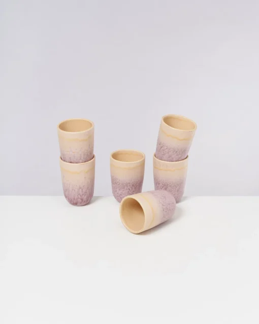 Motel a Miio Große Becher|Becher-Sets^Copa Alto - Set Of 6 Cups Big Pastel Rose