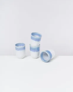 Motel a Miio Große Becher|Becher-Sets^Copa Alto - Set Of 4 Cups Blue White