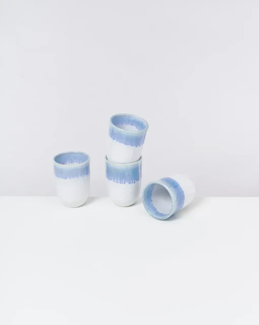 Motel a Miio Große Becher|Becher-Sets^Copa Alto - Set Of 4 Cups Blue White