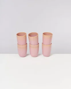 Motel a Miio Große Becher|Becher-Sets^Copa Alto - Set Of 6 Cups Big Yellow Rose