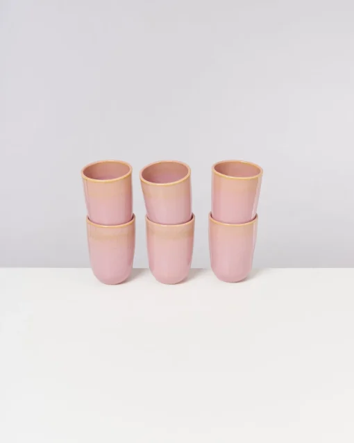 Motel a Miio Große Becher|Becher-Sets^Copa Alto - Set Of 6 Cups Big Yellow Rose