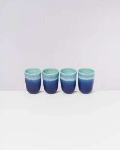 Motel a Miio Große Becher|Becher-Sets^Copa Alto - Set Of 4 Cups Big Turquoise