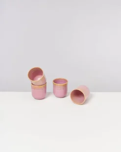 Motel a Miio Becher-Sets^Copa Alto - Set Of 4 Cups Small Yellow Rose