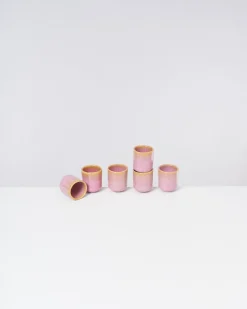 Motel a Miio Becher-Sets^Copa Alto - Set Of 6 Espressocups Yellow Rose