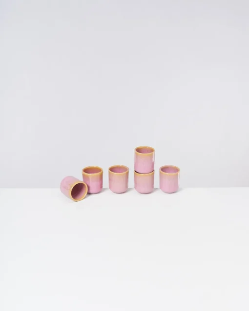 Motel a Miio Becher-Sets^Copa Alto - Set Of 6 Espressocups Yellow Rose