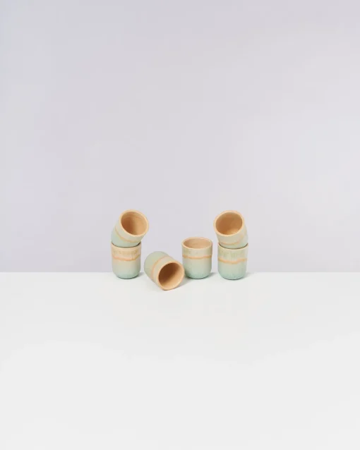 Motel a Miio Becher-Sets^Copa Alto - Set Of 6 Espressocups Pastel Mint