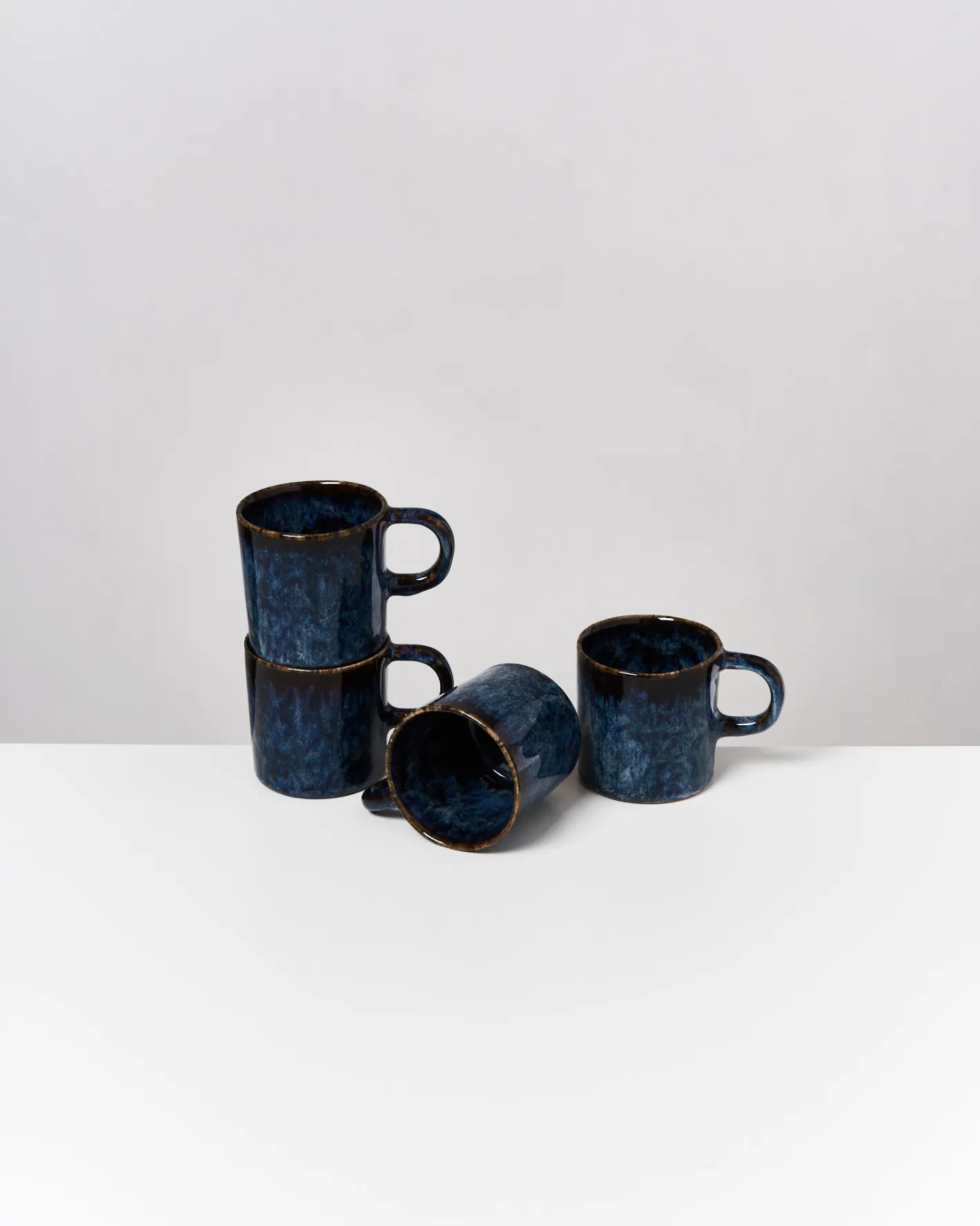 Motel a Miio Tassen-Sets^Cordoama - Set Of 4 Mugs Big Darkblue