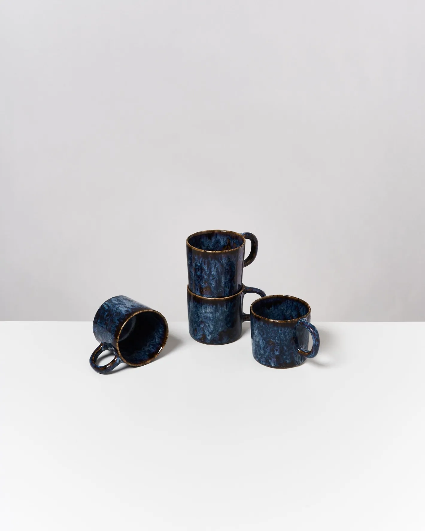Motel a Miio Tassen-Sets^Cordoama - Set Of 4 Mugs Small Darkblue