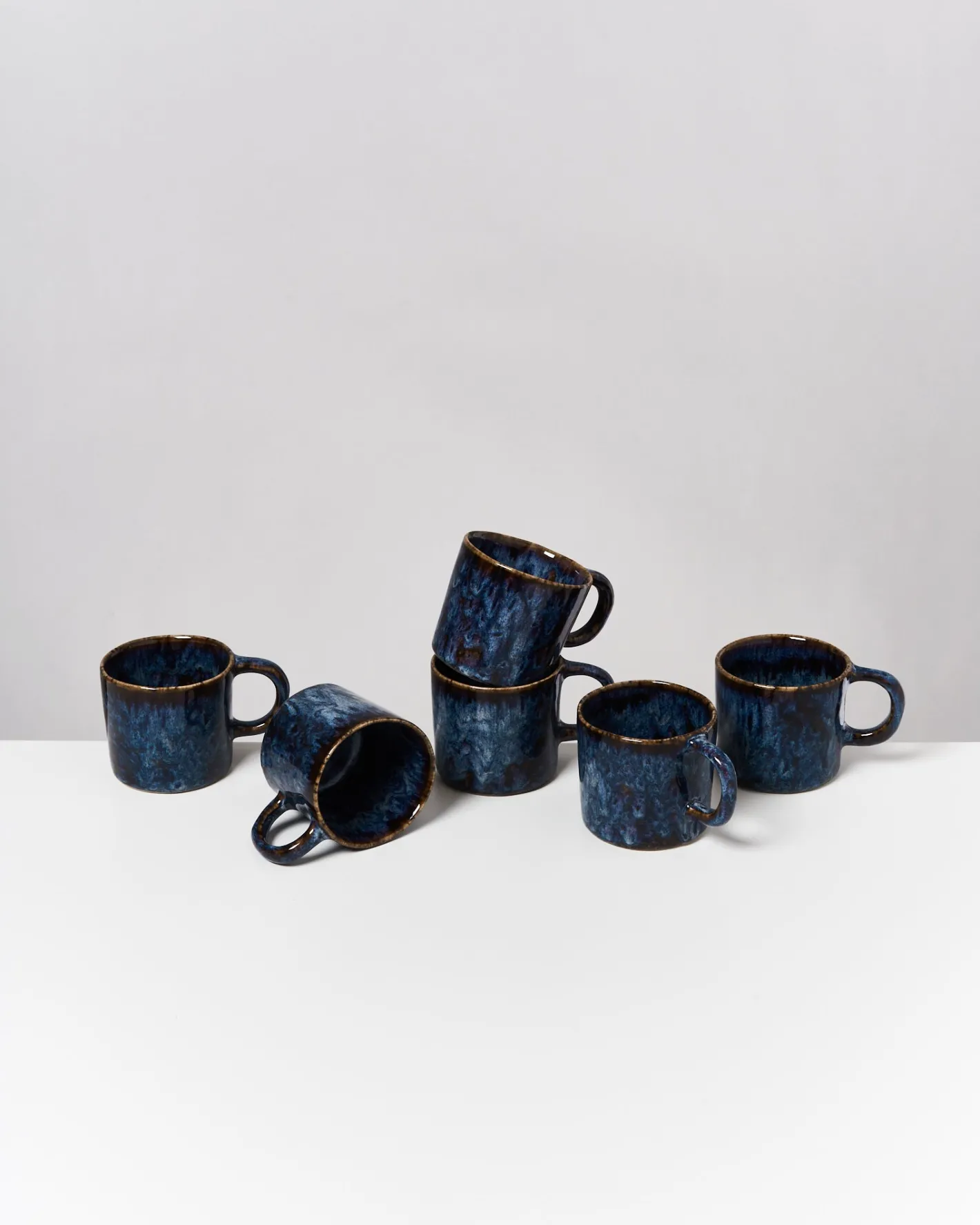 Motel a Miio Tassen-Sets^Cordoama - Set Of 6 Mugs Small Darkblue