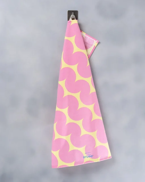 Motel a Miio Geschirrtücher^Dishtowel Pink Yellow