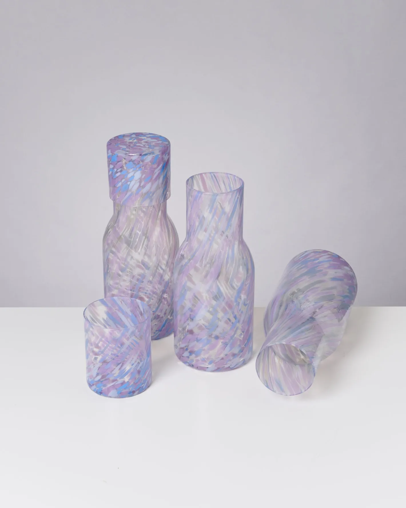 Motel a Miio Glaskaraffen^Joia - Decanter Drops Blue Lilac