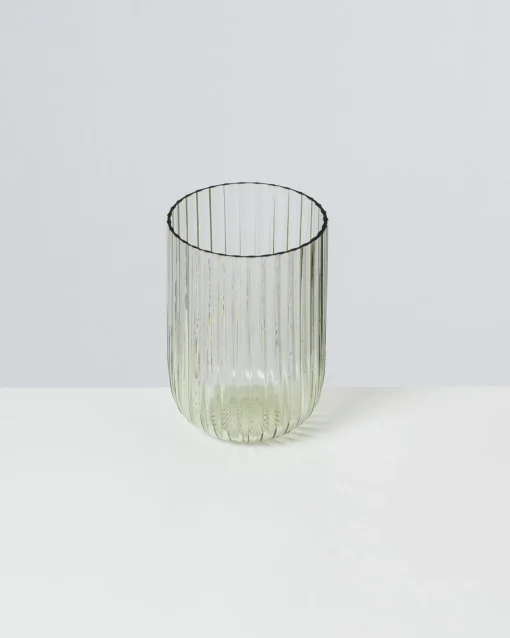 Motel a Miio Große Gläser^Joia - Glas Riffled Emerald