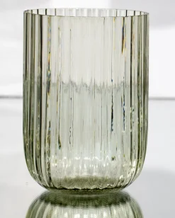 Motel a Miio Große Gläser^Joia - Glas Riffled Emerald