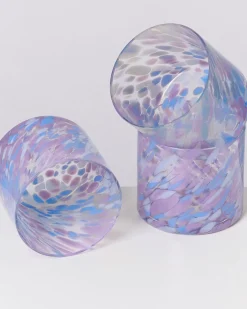 Motel a Miio Kleine Gläser^Joia - Glass Small Drops Blue Lilac