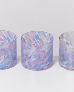 Motel a Miio Kleine Gläser^Joia - Glass Small Drops Blue Lilac