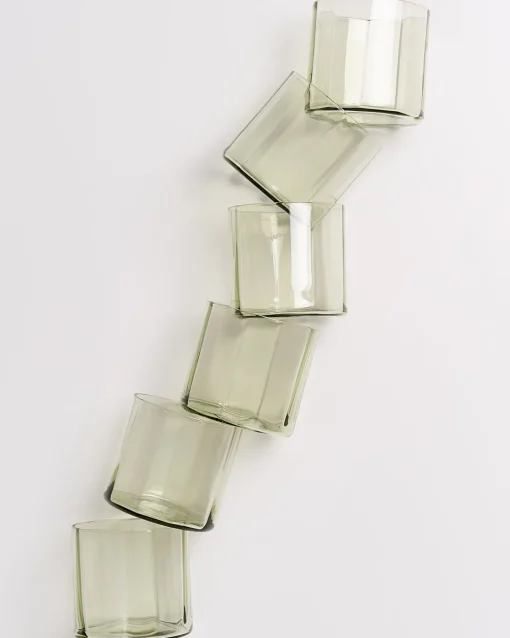 Motel a Miio Kleine Gläser|Gläser Sets %^Joia - Set Of 6 Glasses Flower Emerald