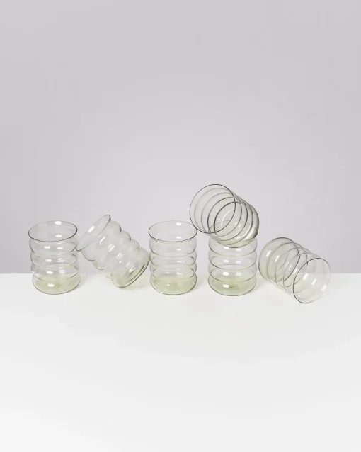 Motel a Miio Große Gläser|Gläser Sets %^Joia - Set Of 6 Glasses Large Bubble Emerald