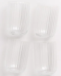 Motel a Miio Große Gläser|Gläser Sets %^Joia - Set Of 4 Glasses Riffled Classic