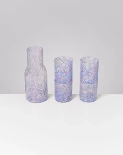 Motel a Miio Glaskaraffen^Joia Drops - Set Of 5 Pieces Big Blue Lilac