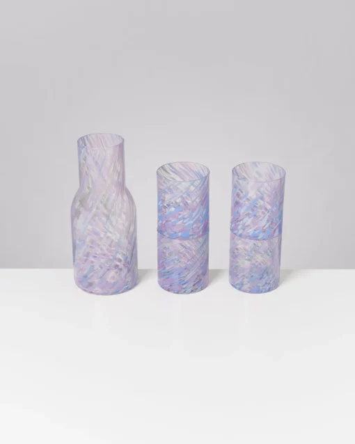 Motel a Miio Glaskaraffen^Joia Drops - Set Of 5 Pieces Big Blue Lilac