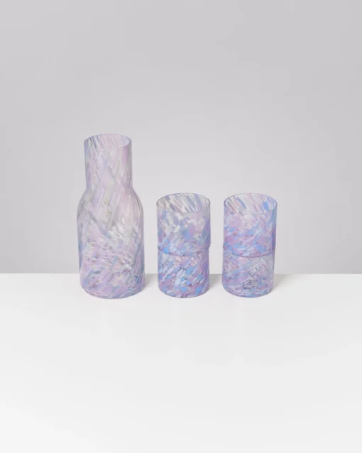 Motel a Miio Glaskaraffen^Joia Drops - Set Of 5 Pieces Small Blue Lilac