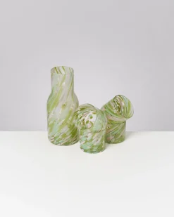 Motel a Miio Glaskaraffen^Joia Drops - Set Of 5 Pieces Small Green Pink