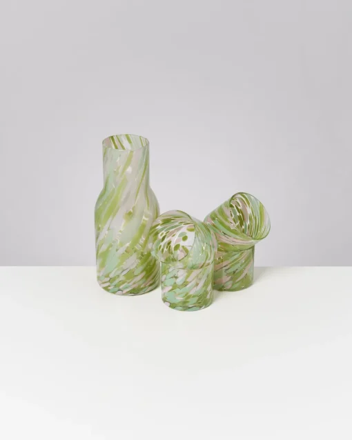 Motel a Miio Glaskaraffen^Joia Drops - Set Of 5 Pieces Small Green Pink