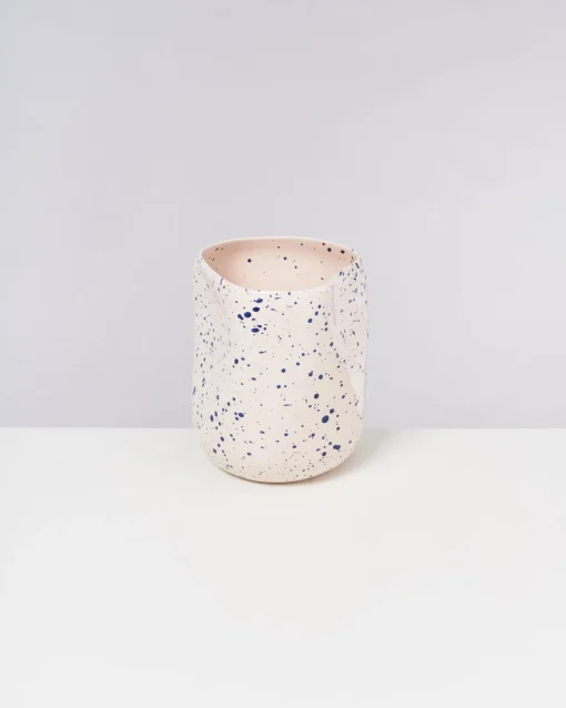 Motel a Miio Große Vasen^João Vase L Rose Blue Speckled