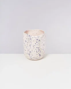 Motel a Miio Große Vasen^João Vase L Rose Blue Speckled