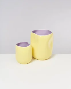 Motel a Miio Große Vasen^João Vase L Yellow Lilac