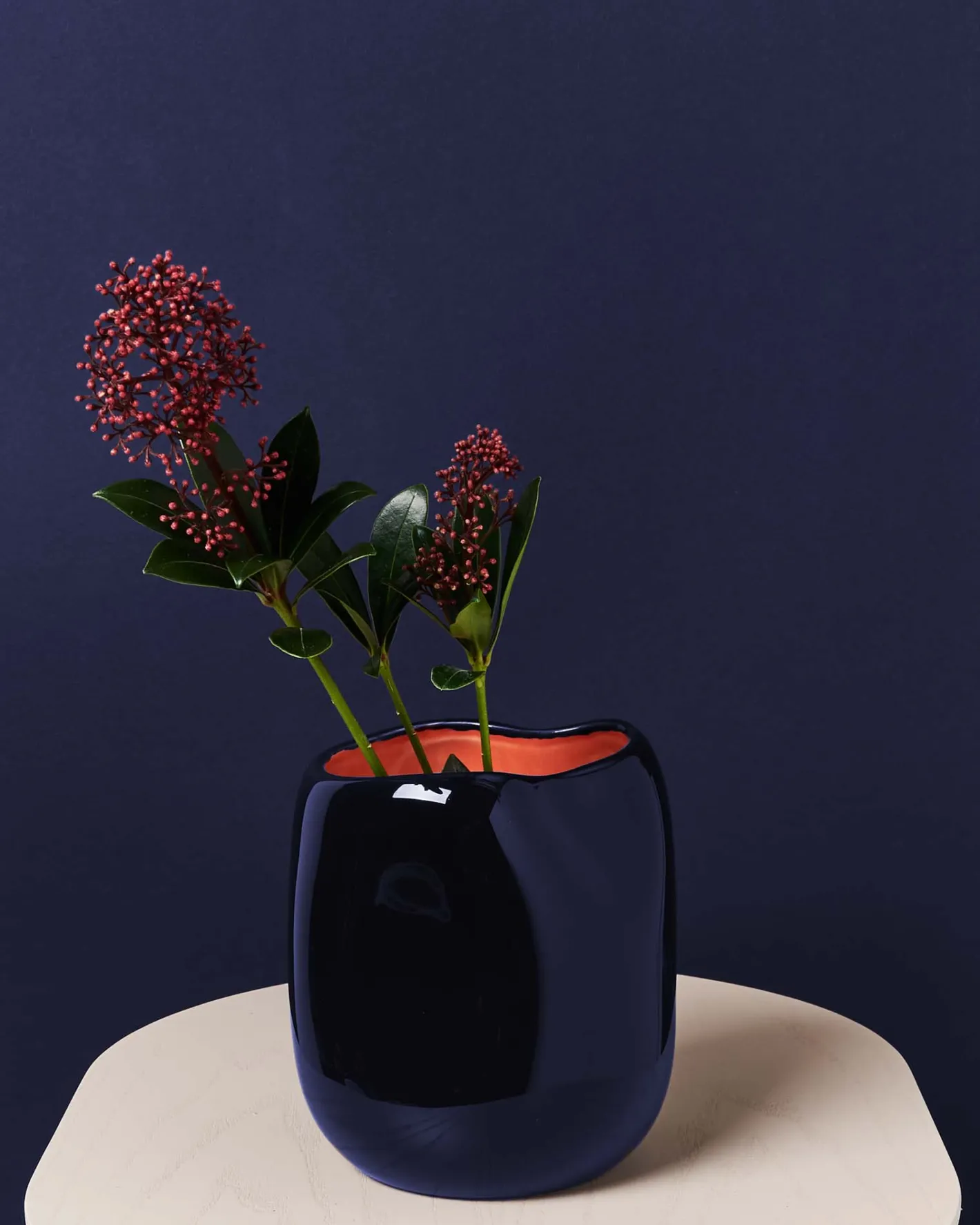 Motel a Miio Mittlere Vasen^João Vase M Blue Coral