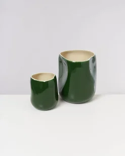 Motel a Miio Mittlere Vasen^João Vase M Green Vanilla
